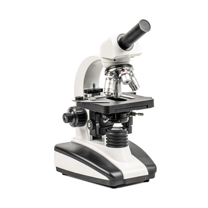 XSP-136D Double Layer Mechanical Stage Monocular Biological Microscope
